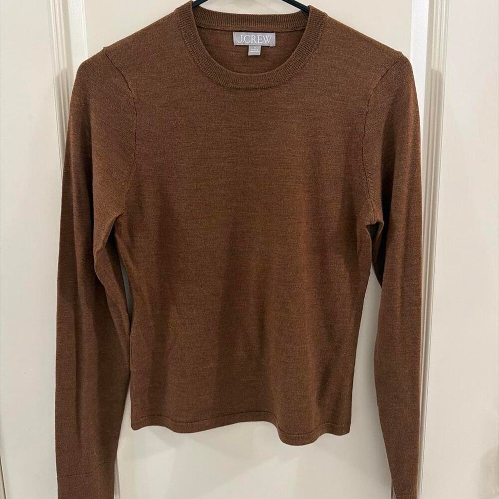 Jcrew brown long sleeve sweater